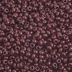 10/0 Preciosa Seed Beads Opaque Dark Brown