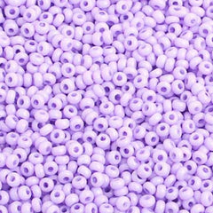 10/0 Preciosa Seed Beads Dyed Chalk Purple Solgel
