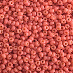 11/0 Miyuki Seed Beads Dark Salmon Pink Opaque Duracoat #4464
