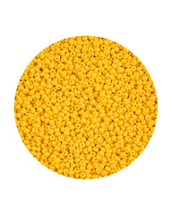 11/0 Preciosa Permalux Seed Beads Chalk Dark Yellow Dyed Matte #43163