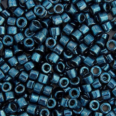 Delica 11/0 RD #0459 Dark Aqua Opaque Nickel Plated Dyed 5.2g Vial