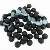 8mm, 10 & 12mm Mixed Matte, Round Dome, Glue On Resin Gems, Sold in Pairs, See Dropdown