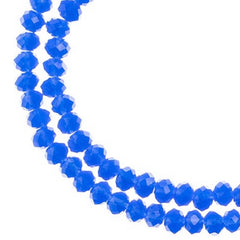 Crystal Lane Rondelle 2 Strand 7in (apx110pcs) 3x4mm Opaque Dark Sapphire