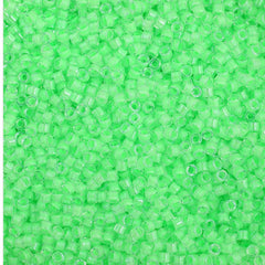 Delica 11/0 RD #2040 Light Green Luminous Neon Colour 5.2g Vial