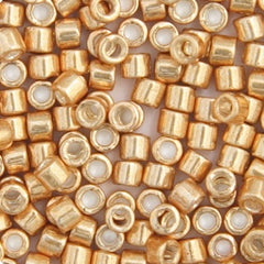 Delica 11/0 RD #0410 Yellow Gold Galvanized-Dyed 5.2g Vial