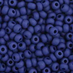 11/0 Preciosa Seed Beads Opaque Navy Blue Matte #35062