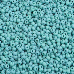 10/0 Preciosa Seed Beads Opaque Turquoise Matte
