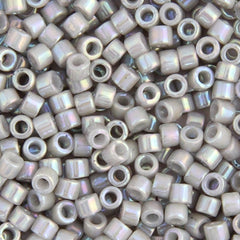 Delica 11/0 RD #1508 Opaque Light Grey Smoke AB 5.2g Vial