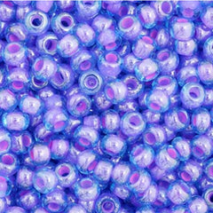11/0 Preciosa Seed Beads C/L Aqua Amethyst #35058