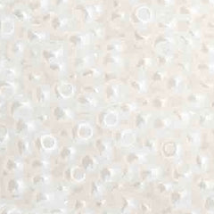 11/0 Preciosa Seed Beads Opaque White Pearl Dyed #35005