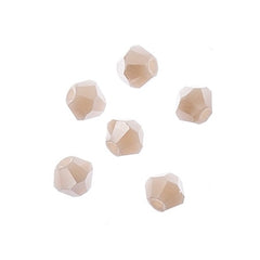 Crystal Lane Bicone 2 Strand 7in (apx96pcs) 4mm Opaque Cream AB