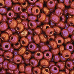 11/0 Preciosa Seed Beads Opaque Ruby AB #35050