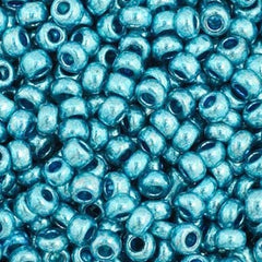 11/0 Preciosa Seed Beads Metallic Blue #35023
