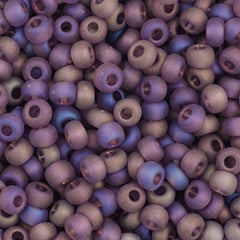 11/0 Preciosa Seed Bead Transparent Mauve AB Matte #34963