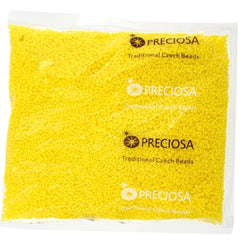 11/0 Preciosa Seed Beads Opaque Lemon Yellow, 250g Bag Wholesale