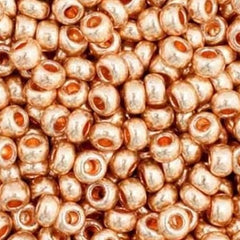 11/0 Preciosa Seed Beads Metallic Dark Gold Solgel #40001
