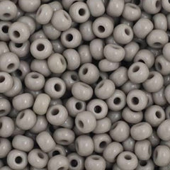 11/0 Preciosa Seed Beads Opaque Grey #34927