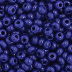 11/0 Preciosa Seed Beads Opaque Dark Royal Blue #34923
