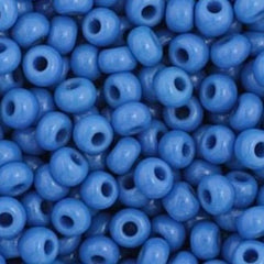11/0 Preciosa Seed Beads Opaque Medium Blue #34920