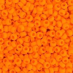 8/0 Miyuki Seed Beads Orange Mandarin Opaque, 22g Vial