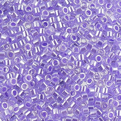 Delica 11/0 RD #0249 Crystal Purple Ceylon Lined-Dyed 5.2g Vial