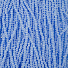 11/0 Charlotte Cut Preciosa (Czech) Bead Opaque Mauve/Blue Strung