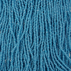 11/0 Charlotte Cut Preciosa (Czech) Bead Opaque Light Blue Luster Strung