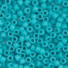 Delica 11/0 RD #0793 Turquoise Green Opaque Matte Dyed 5.2g Vial