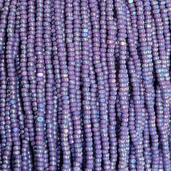 13/0 Charlotte Cut Preciosa (Czech) Bead Opaque Mauve AB Strung