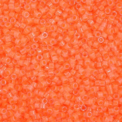 Delica 11/0 RD #2033 Light Orange Luminous Neon Colour 5.2g Vial