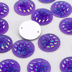 25mm Bear Round – Resin Sew-On (Sold in Pairs)