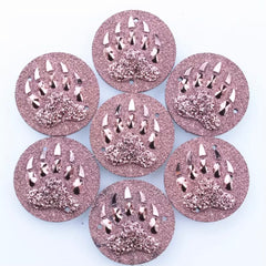 25mm Bear Round – Resin Sew-On (Sold in Pairs)