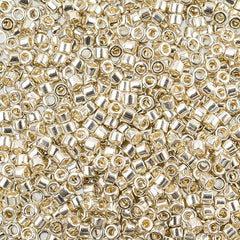 Delica 11/0 RD #0035 Silver Galvanized 5.2g Vial