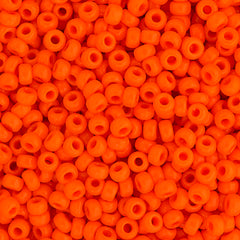 15/0 Miyuki Seed Beads Orange Opaque #0406