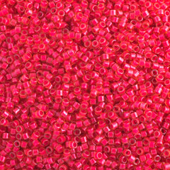 Delica 11/0 RD #2051 Poppy Red Luminous Neon Colour 5.2g Vial