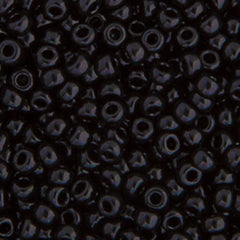 11/0 Miyuki Seed Beads Black Opaque #0401