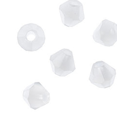 Crystal Lane Bicone 2 Strand 7in (apx96pcs) 4mm Opaque White