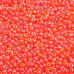 10/0 Preciosa Seed Beads Opaque Orange AB