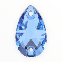 17×28mm Aquamarine Teardrop AAAAA Glass Crystal – Sew-On Gems