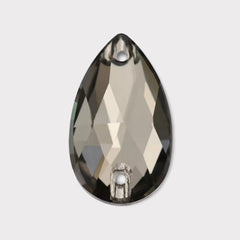 11×18mm Crystal Tear Drop – K9 Glass Sew-On Gems (Sold in Pairs)