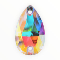 17×28mm Crystal AB Teardrop AAAAA Glass Crystal – Sew-On Gems