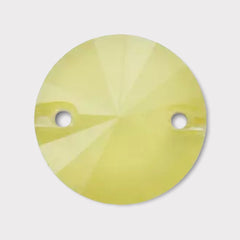 14mm Smokey Glass Rivoli – Sew-On, 2-Hole (Sold in Pairs)