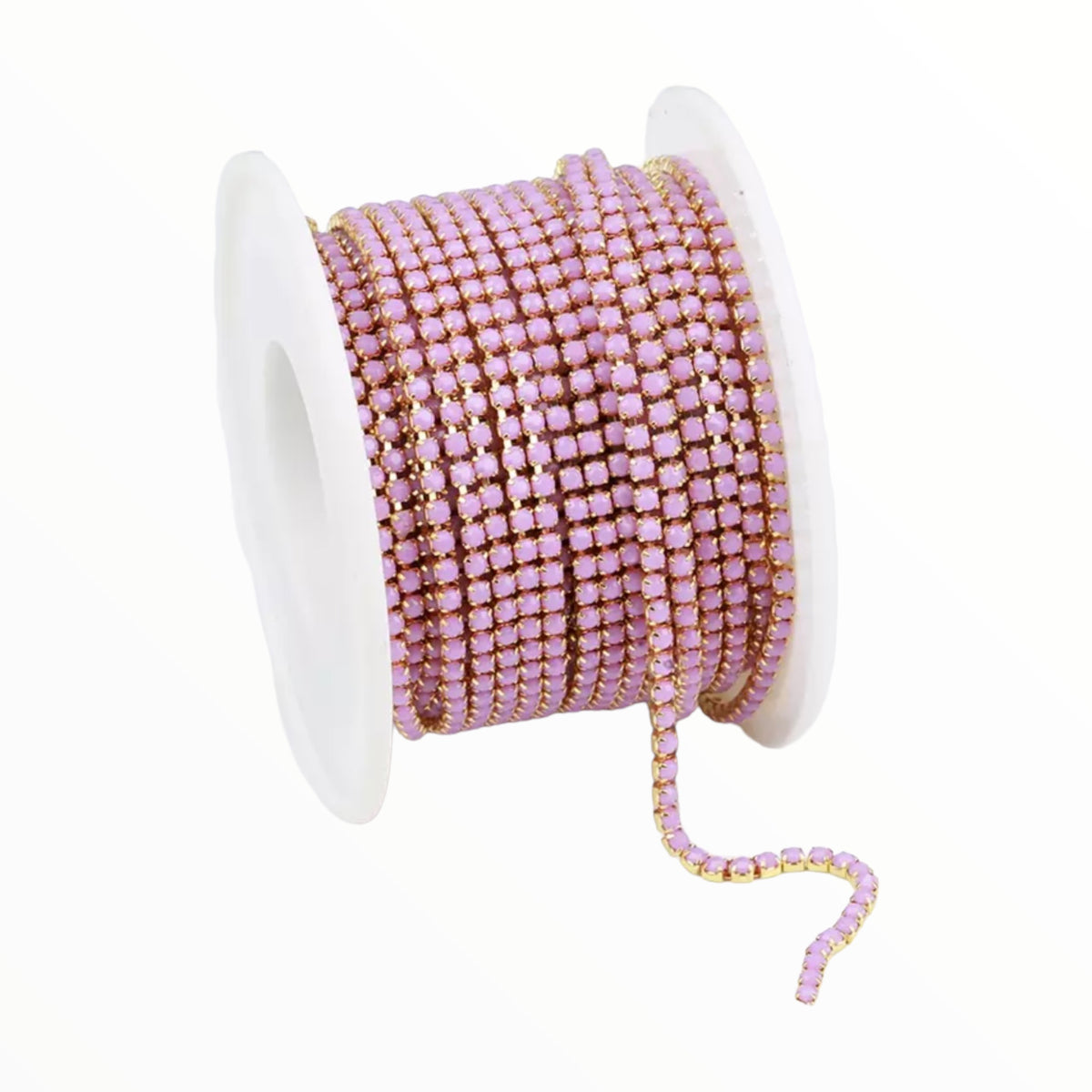 1 Yard SS6 Violet Gold Metal Chain Banding