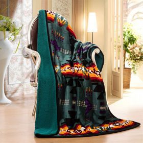 Sherpa Lined Silk Touch Throw, Multiple Colours