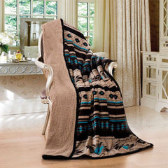 Sherpa Lined Silk Touch Throw – 50x60