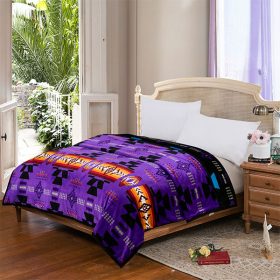 Silk Touch Reversible Blanket – Twin/Full – Navajo Print (2-Ply)
