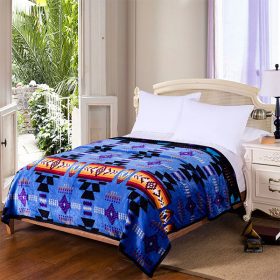 Silk Touch Reversible Blanket – Twin/Full – Navajo Print (2-Ply)