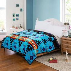 Silk Touch Reversible Blanket – Twin/Full – Navajo Print (2-Ply)