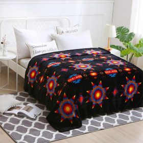 Silk Touch One Ply Twin/Full Blanket – Star Burst Design (Twin/Full)