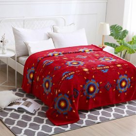 Silk Touch One Ply Twin/Full Blanket – Star Burst Design (Twin/Full)